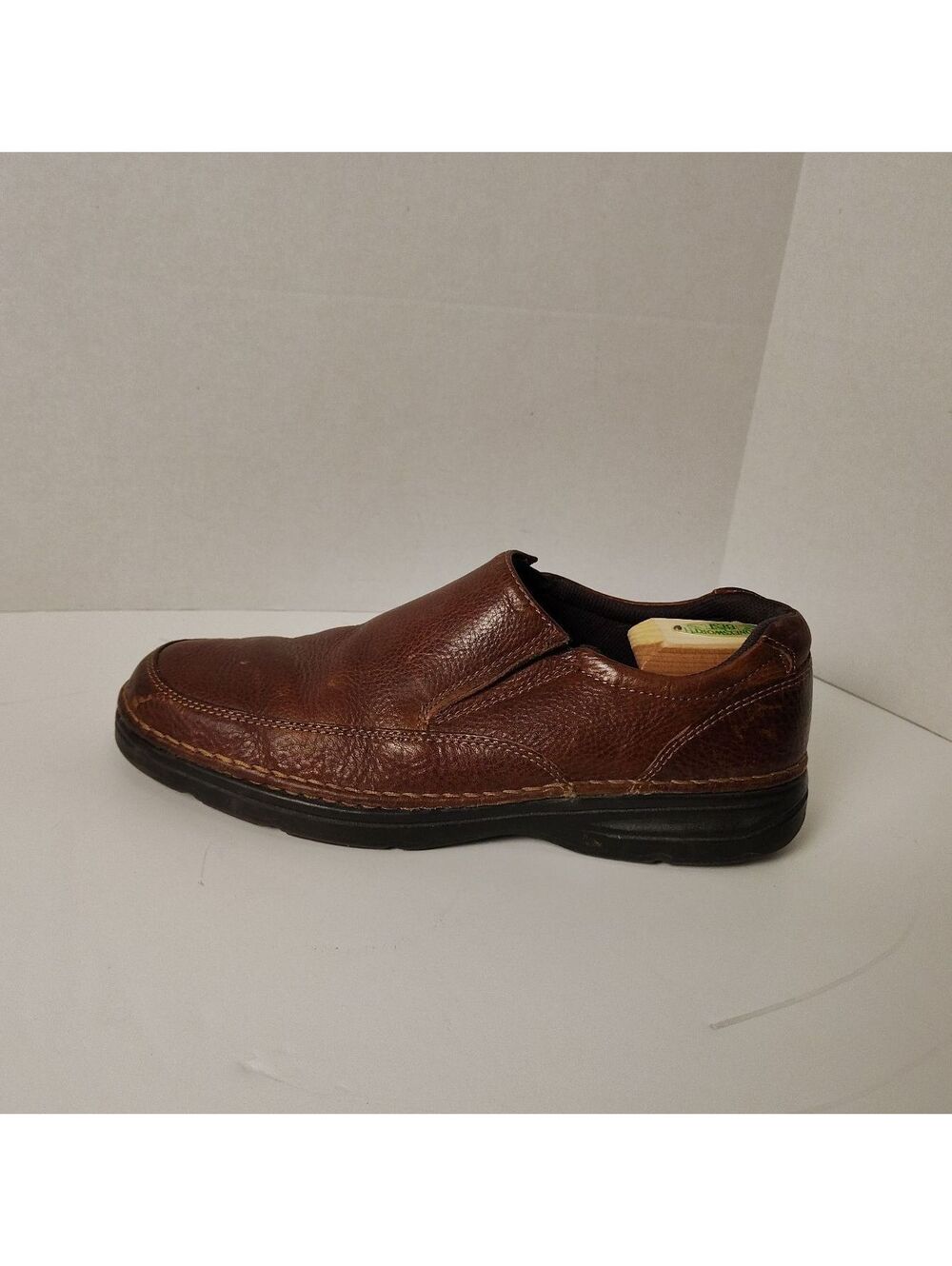 G H Bass Men's Brown Leather Slip-On Shoes Size 11
